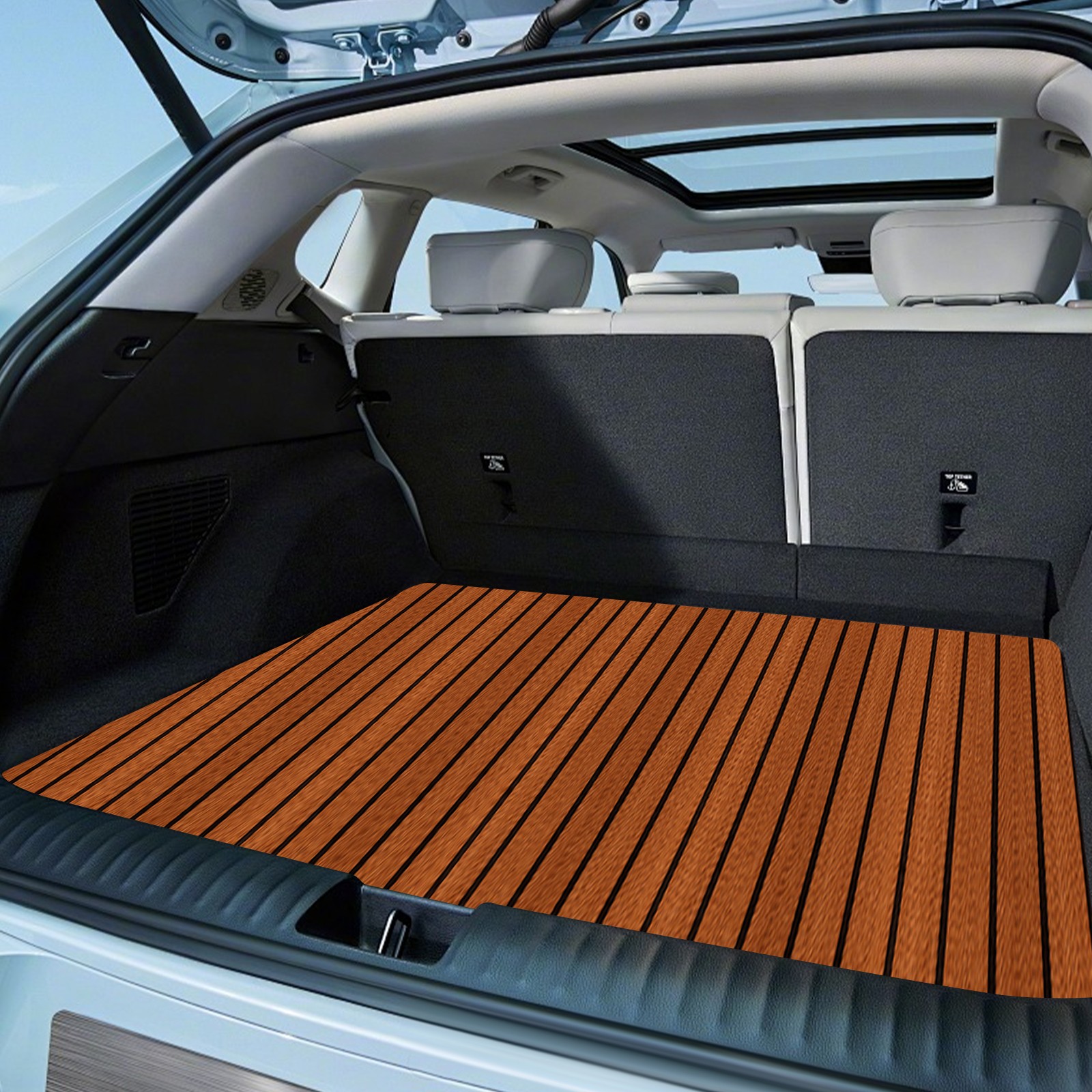 EVA Foam Faux Teak Decking Sheet Sea Deck Yacht Mat 95″ Marine Boat Flooring Mat