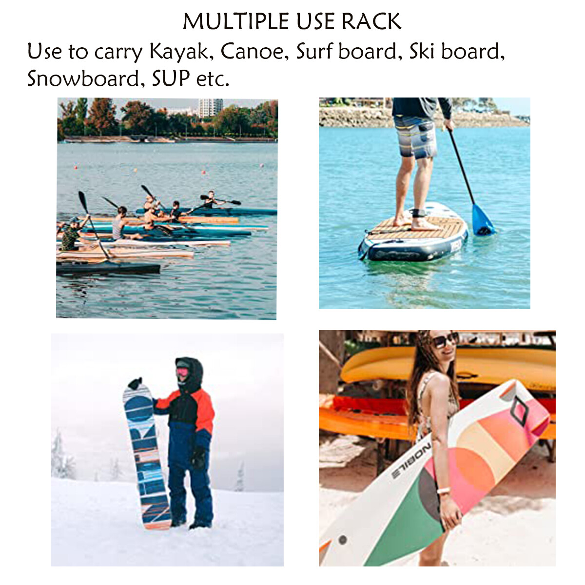 Folding J Canoe Boat Kayak Roof Car SUV Truck Top Mount Carrier Storage Rack