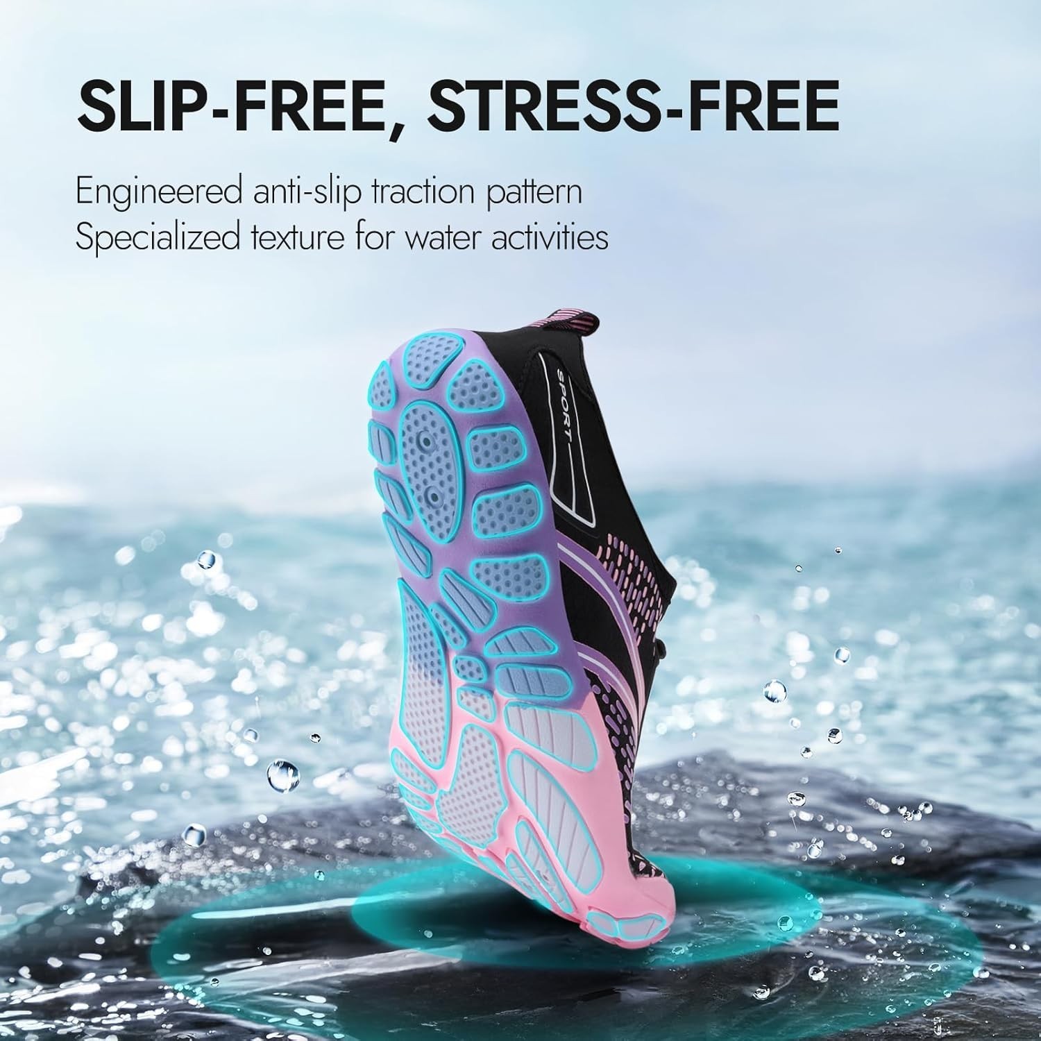 Hiking Barefoot Water Shoes for Women Men Beach Swim Aqua Pool River Quick Dr…
