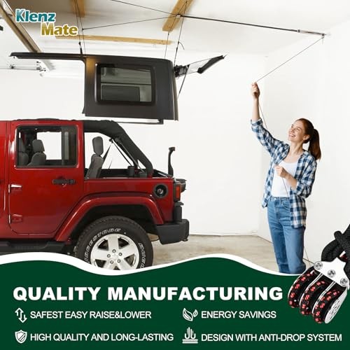 2026 Upgraded Hardtop Removal Lift Compatible with All Jeep Wrangler JK JL
