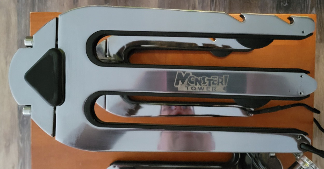 Monster Tower – Wakeboard Racks – 1 Pair – Silver – In Good Condition – Used