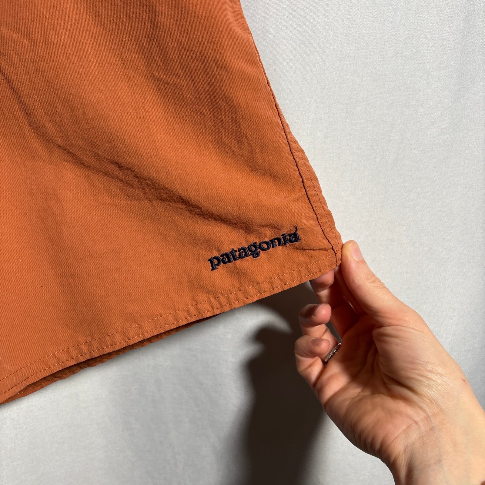 Patagonia Orange Boardshorts M’s Patch Pocket Wavefarer Mens 38 Swim Shorts
