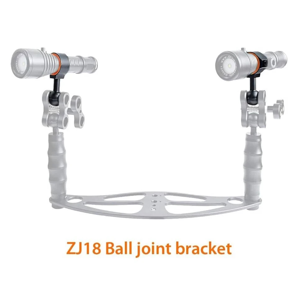 ORCATORCH ZJ18 New Universal Ball Joint Bracket Diving Torch Photography…