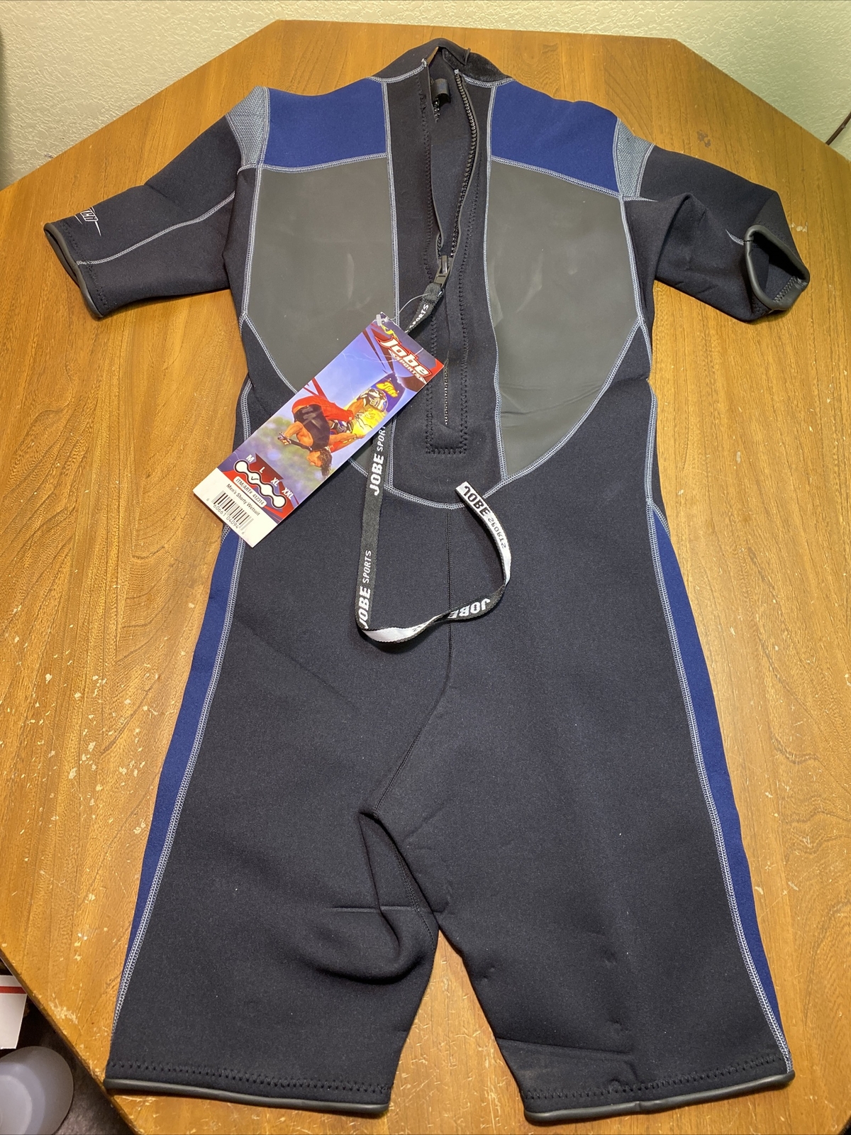 JOBE SPORTS Men Blue Gray Shorty Power Stretch Wetsuit New With Tags