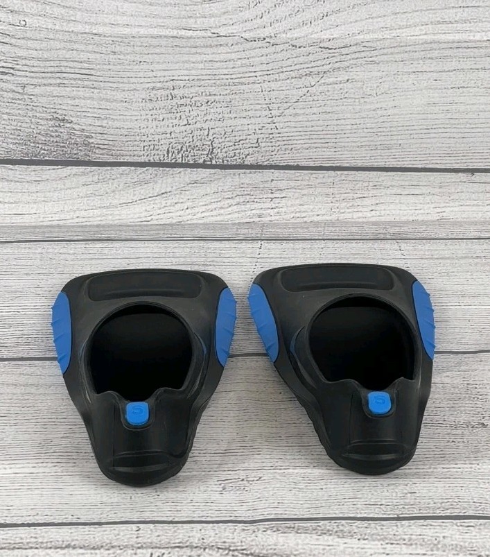 Nike Swim Fins Black Blue Adult Ocean Pool NESS9171-919 NWT Size SMALL