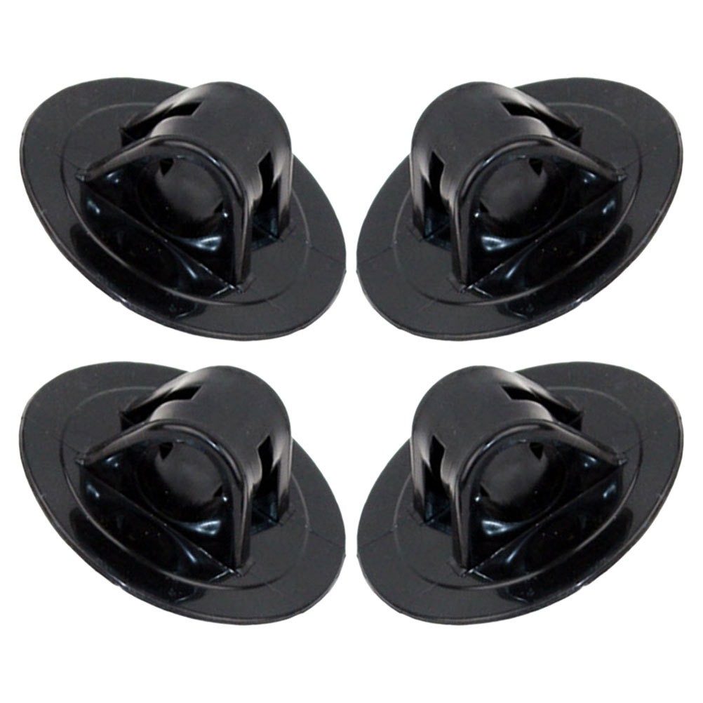 4Pcs Reusable PVC Kayak Motor Mounts Lightweight Black Boat Motor Support
