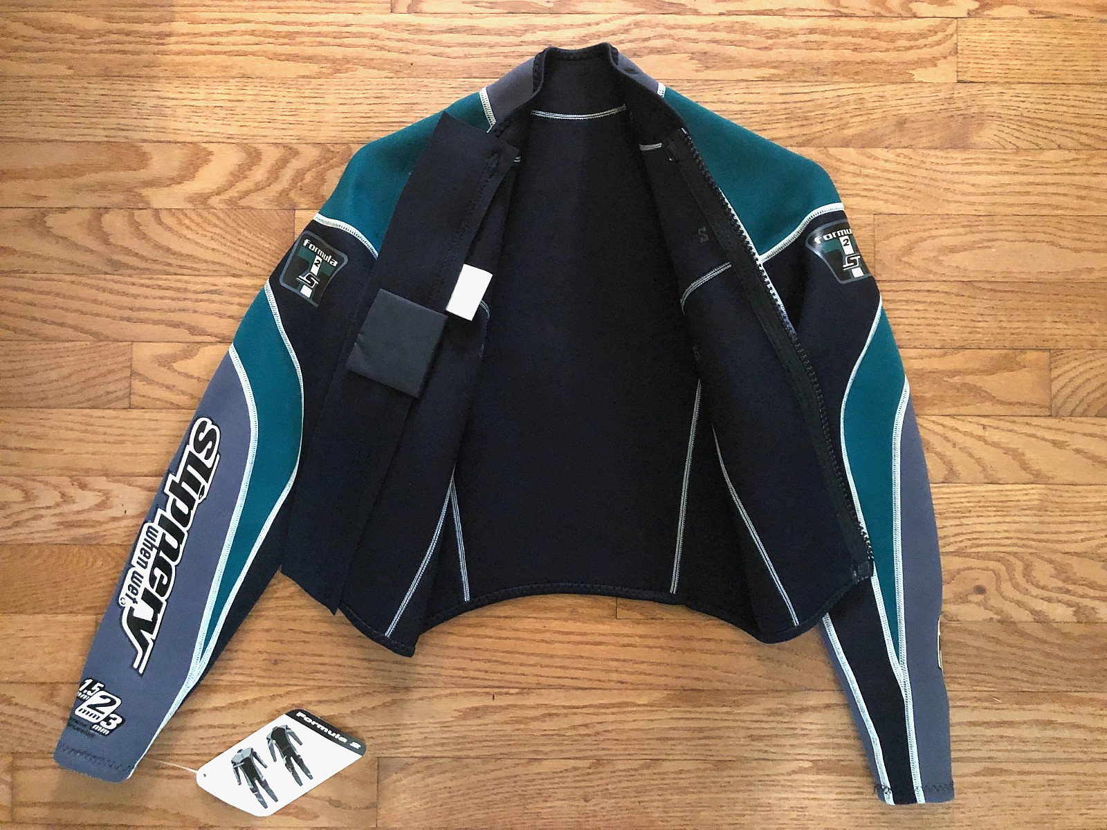 NWT Vtg Slippery When Wet 2-pc WETSUIT~Formula 2~Women Sz S~Surf SWIM Dive SCUBA