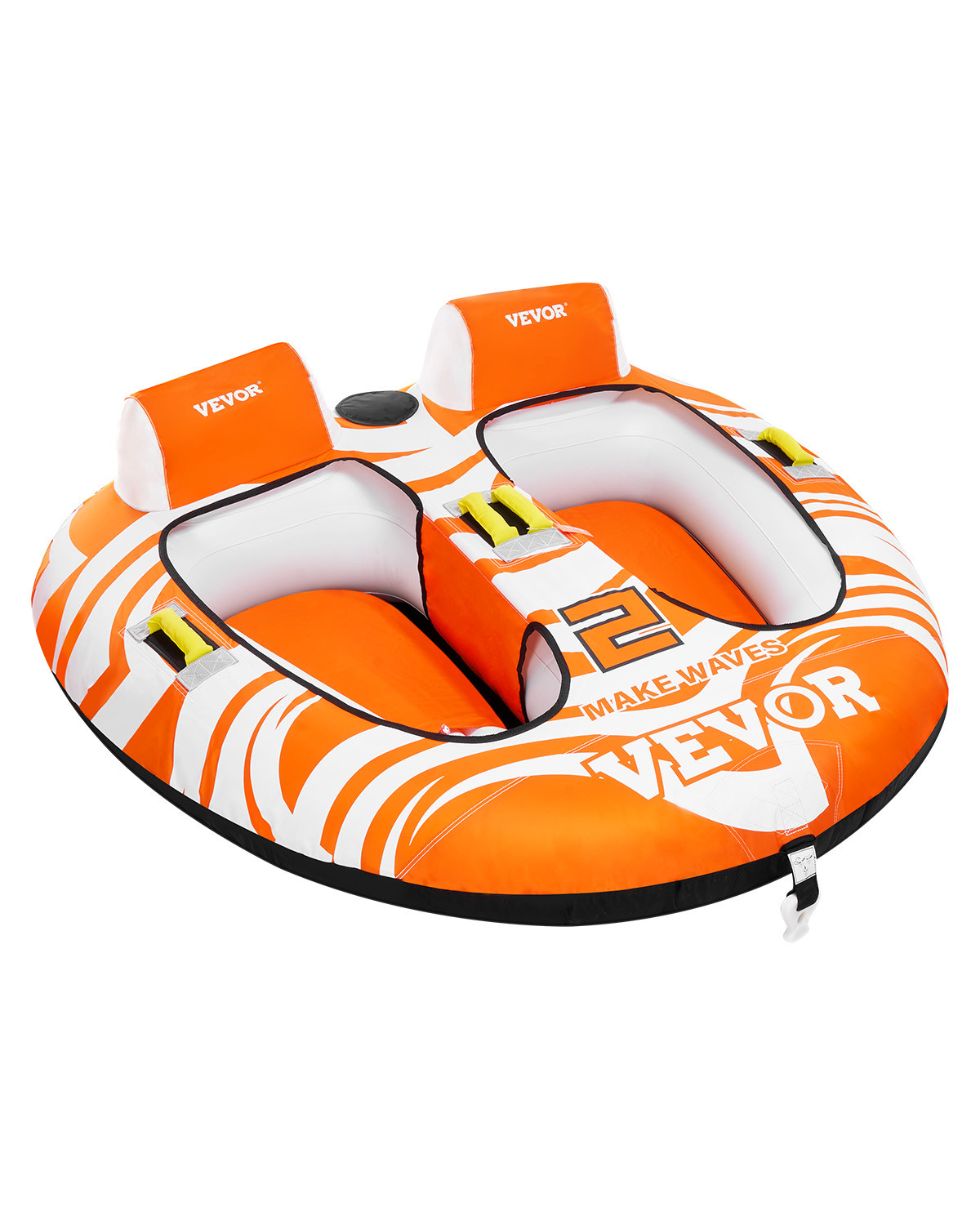 VEVOR Towable Tubes for Boating 2-Person Inflatable Boating with 2 Cockpits