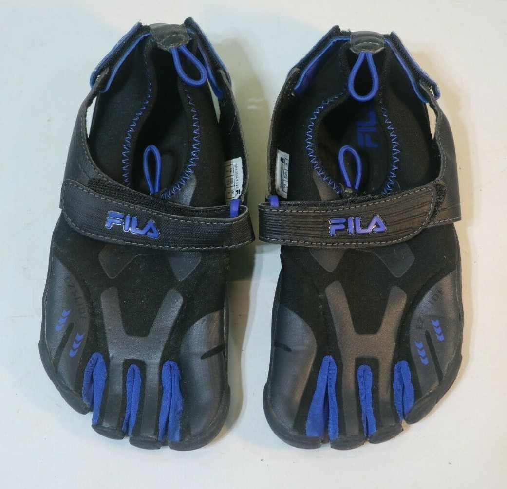 Fila Skele Toes Water Shoes 3PK000EX 023 EZ Slide Black Blue Barefoot Unisex 5