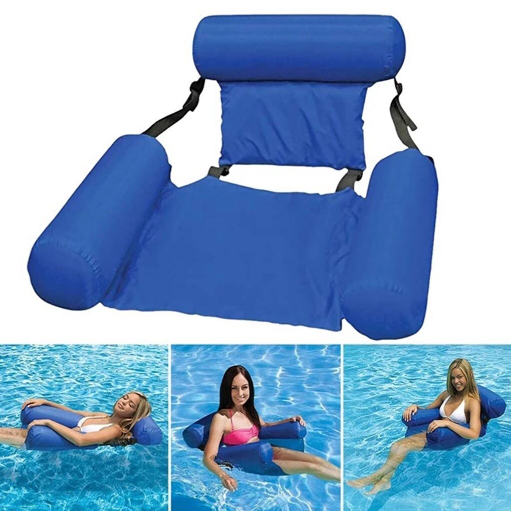 Floating Inflatable Swimming Pool Chair Relaxing Seat Water Bed Lounge Air Sofa