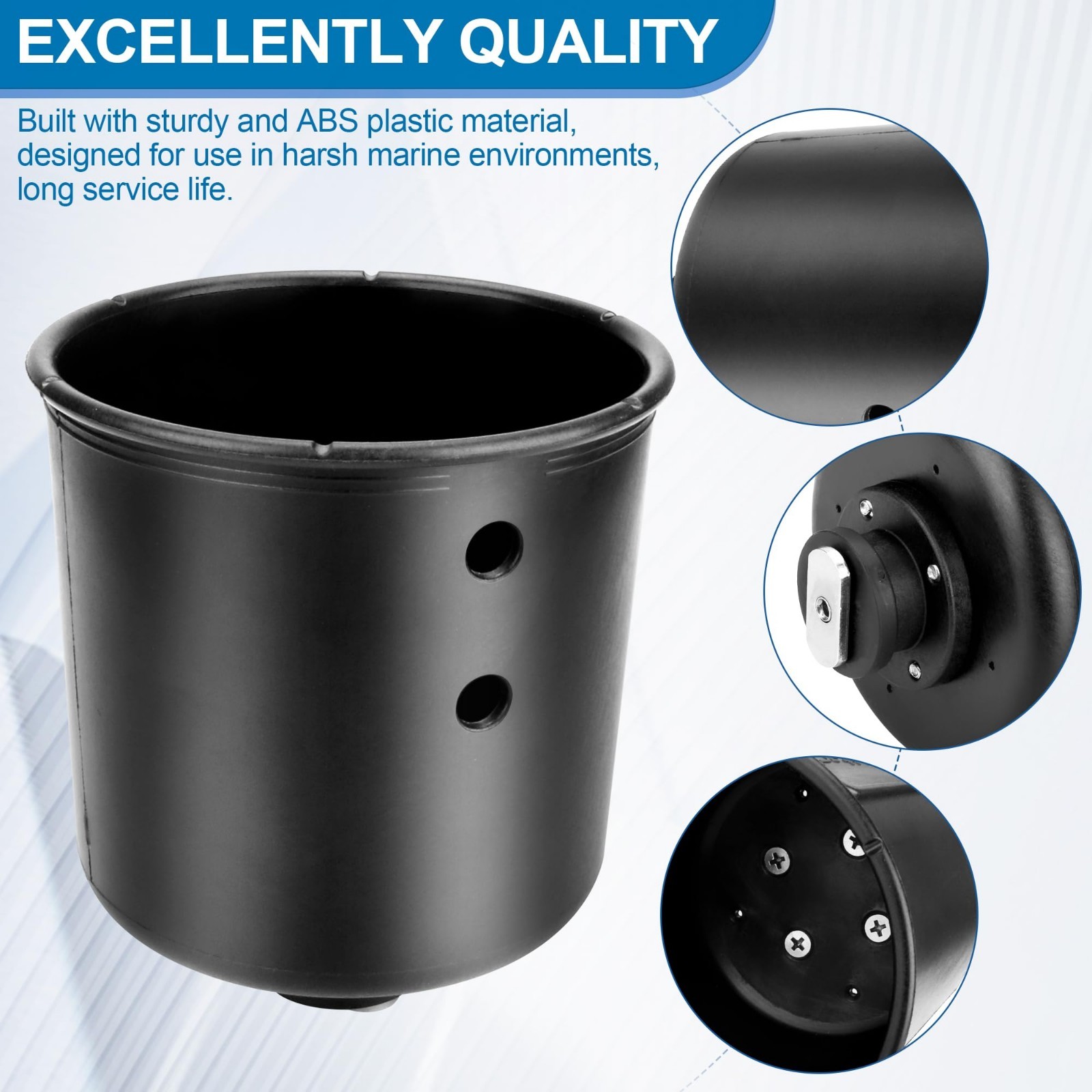Multi-Functional Kayak Cup Holder & Phone Holder, Track Mount Drink & Bottle Hol