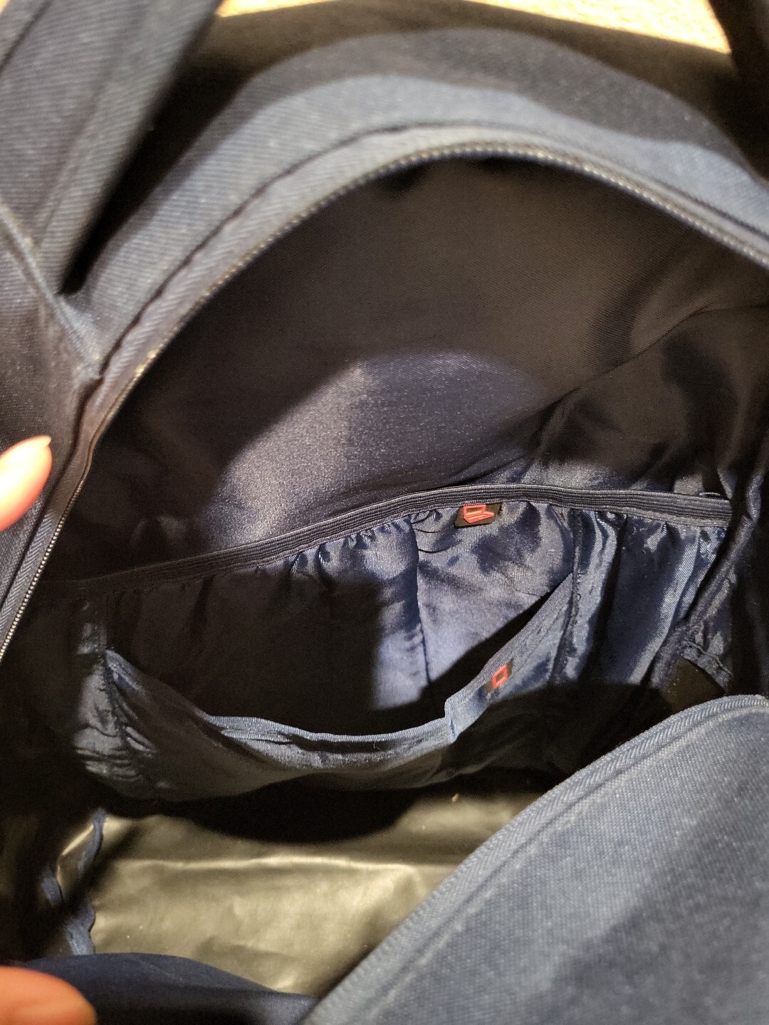 NAUTICA, Navy Blue Black, Sport Backpack 18 Inches Tall