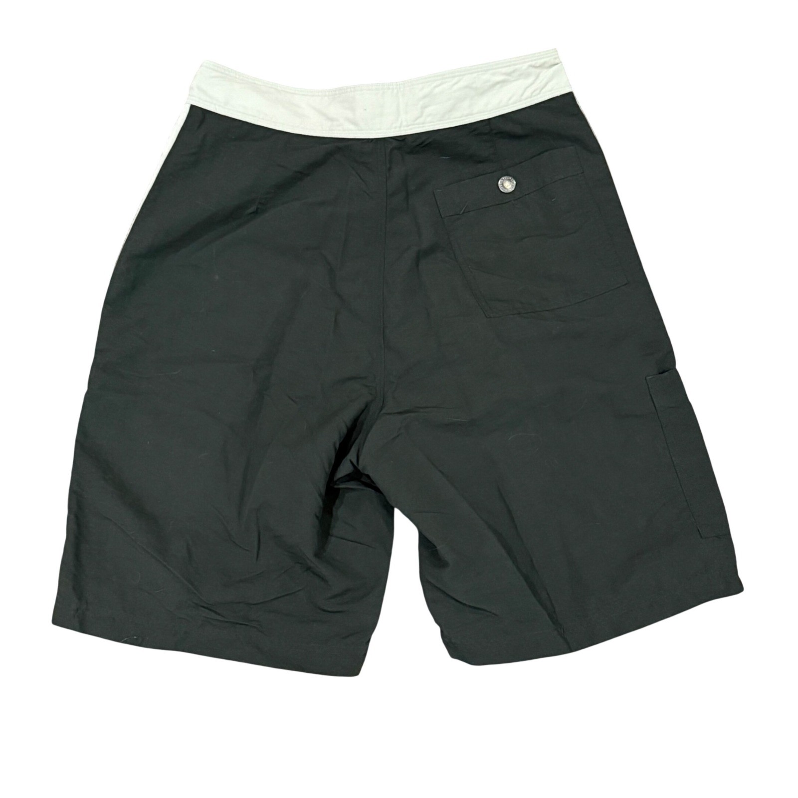 Vintage Y2K Abercrombie Fitch Men’s green Gray Cargo Board Shorts Sz 30 Swim 9″