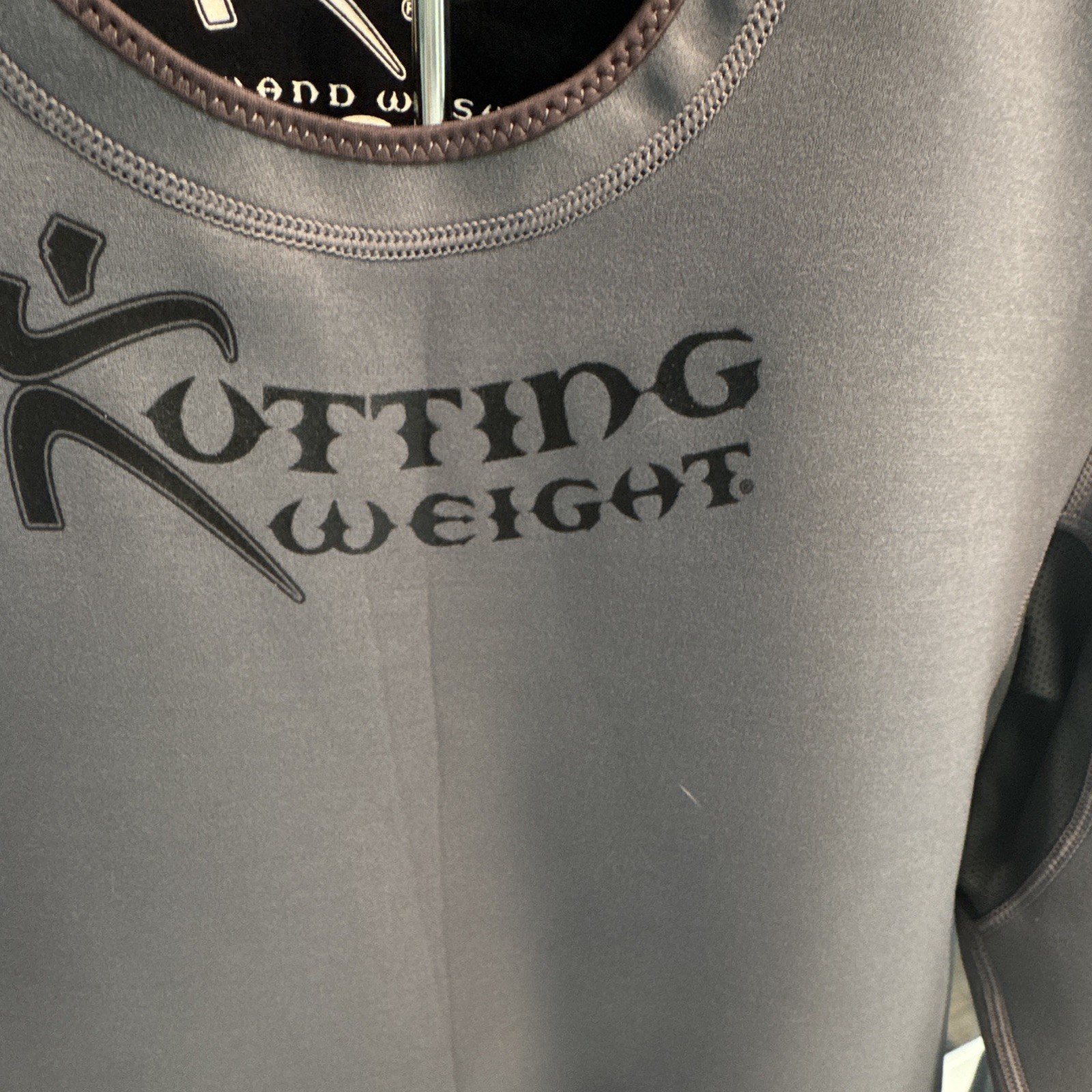Kutting Weight Men’s Wetsuit Top Jacket 3XL Gray Long Sleeve