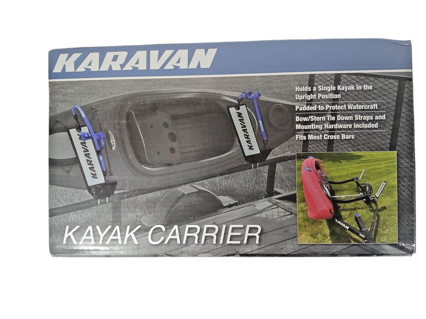 Karavan Kayak Carrier Padded Bow Stern Tie Down Strap Mounting Hardware NEW $299