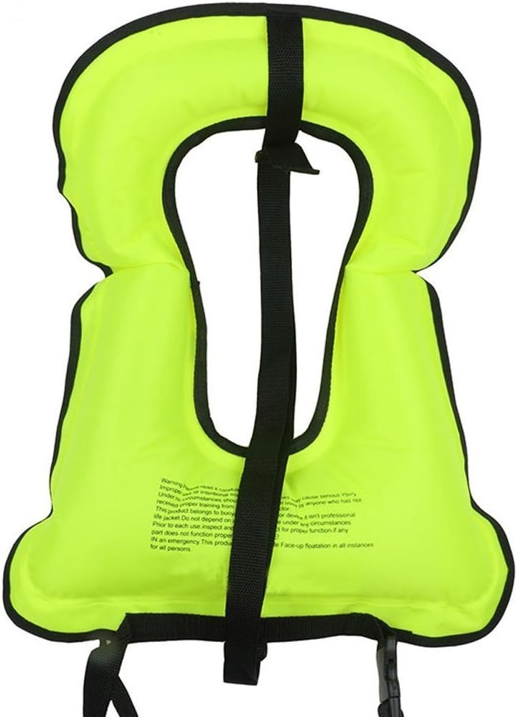 Rrtizan Kids 2 Pack Inflatable Snorkel Vest for Kids Adjustable Straps 110 lbs