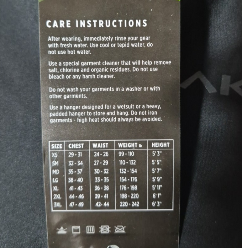 Akona Skin Suit Black Gray Unisex Small 5’5″ Height