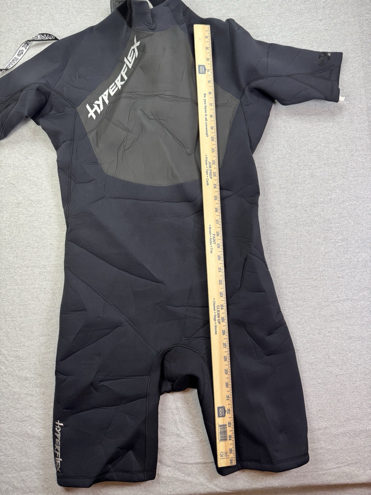 Hyperflex Voodoo 2.5mm Shorty Wetsuit XXL Double Extra Large Front Zip Black New