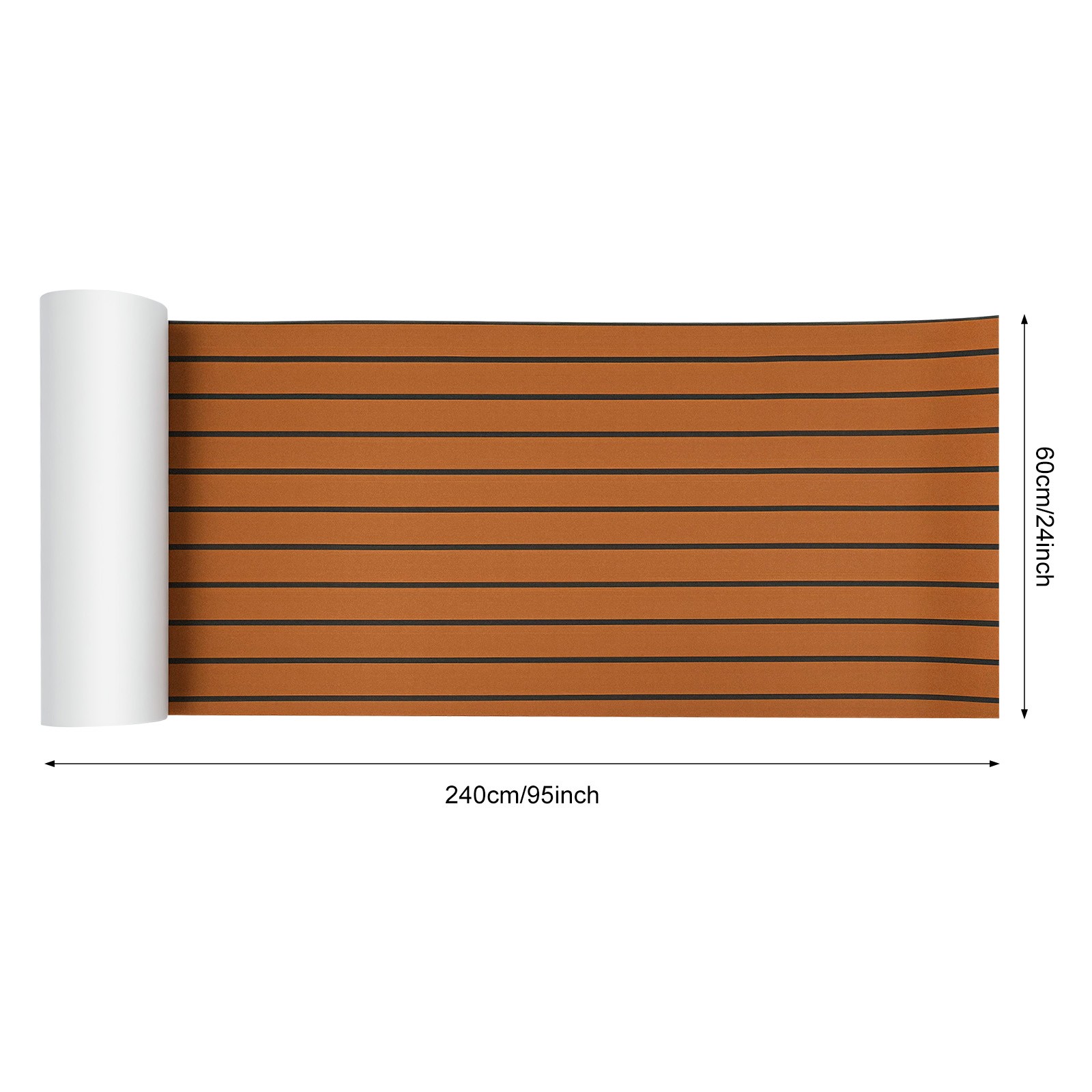 EVA Foam Faux Teak Decking Sheet Sea Deck Yacht Mat 95″ Marine Boat Flooring Mat