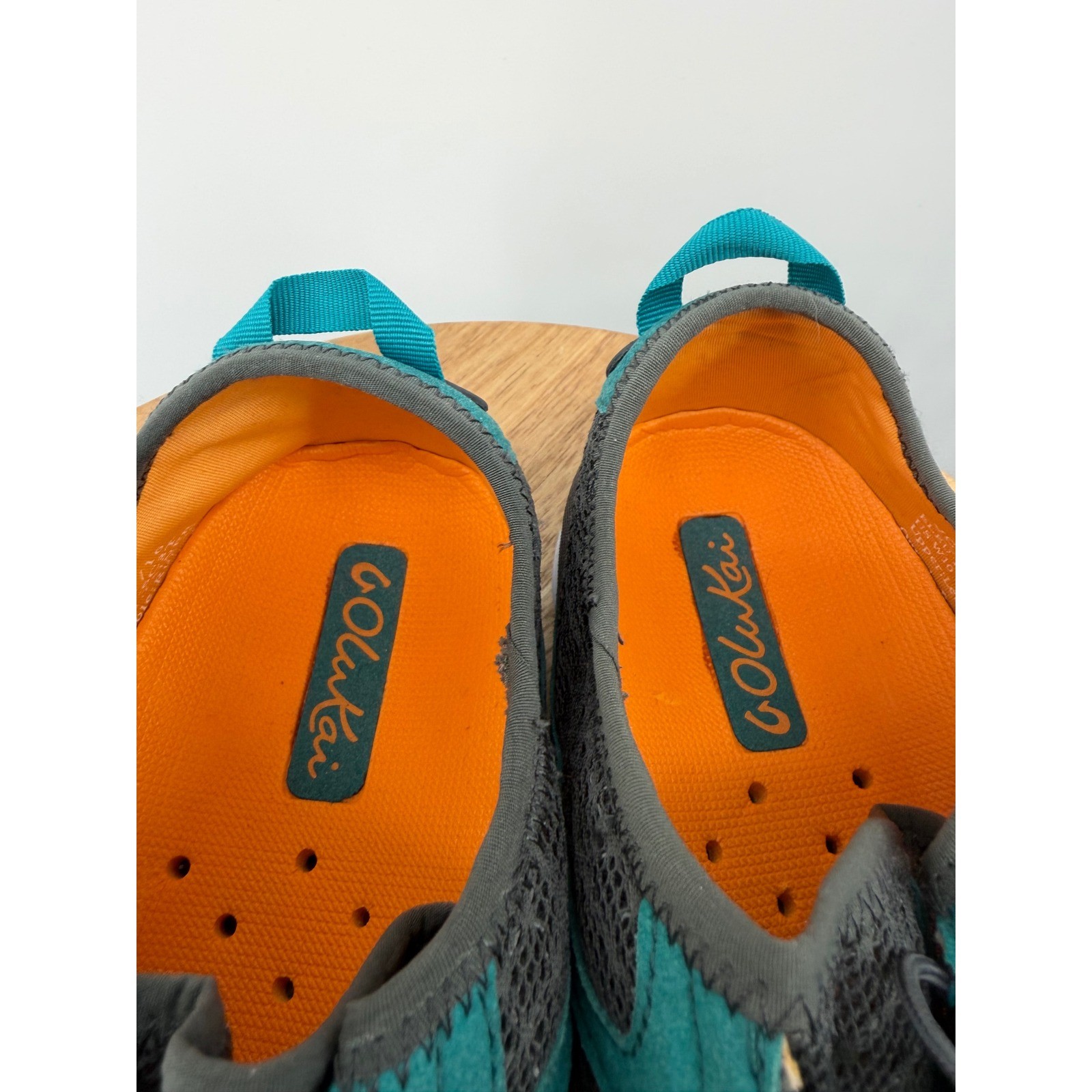 OLUKAI Eleu Trainer Water Shoes Womens US 10 EUR 40 Teal Grey Lace Up