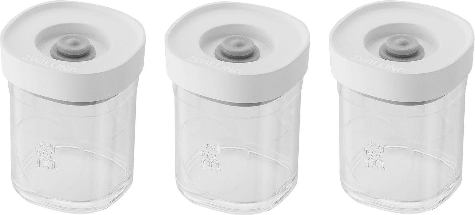CUBE Set, XS / 3-Pcs | Transparent-White | CUBE Grey Line