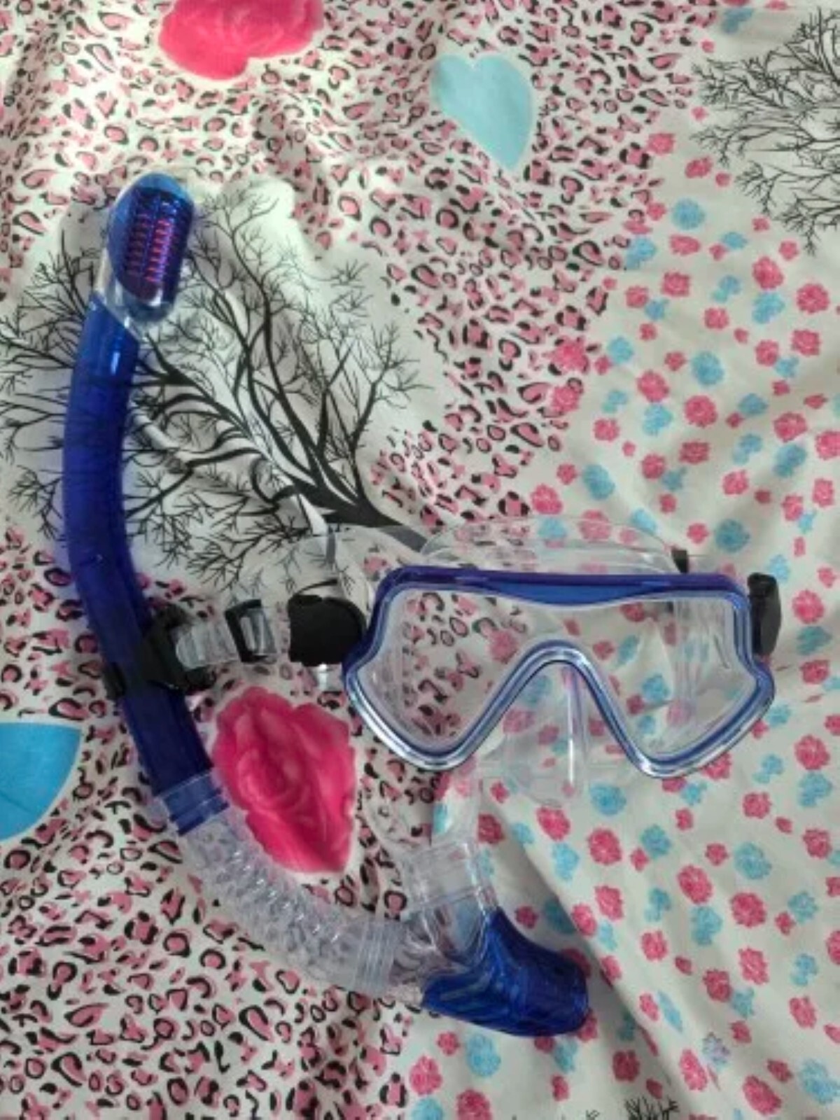 Adult Tempered Glass Diving Set Scuba Anti-Fog Goggles and Snorkeling Mask Tube