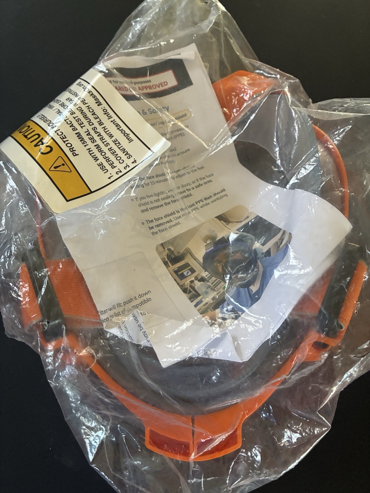 New Ocean Reef Aria QR+ Snorkel Mask Kit Model 110 Size M/L Medical Face Shield