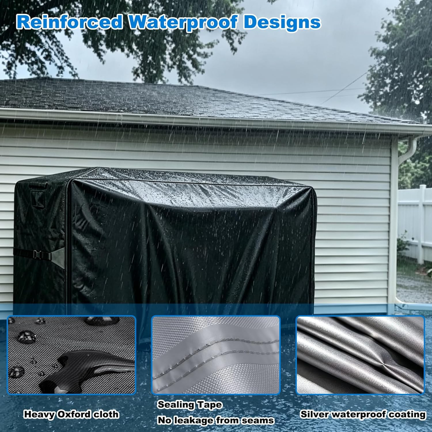 Heavy Duty Kayak Rack Cover 12.7Ft – Waterproof Dustproof UV Protective