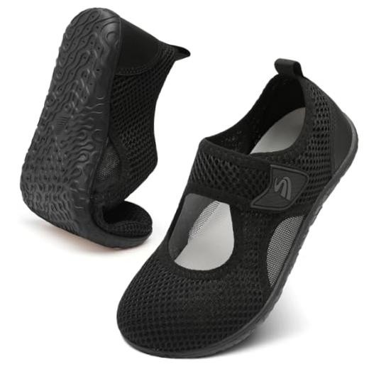 Water Shoes for Women Men Barefoot Swim Shoes 6.5-7.5 Women/5.5-6.5 Men Black
