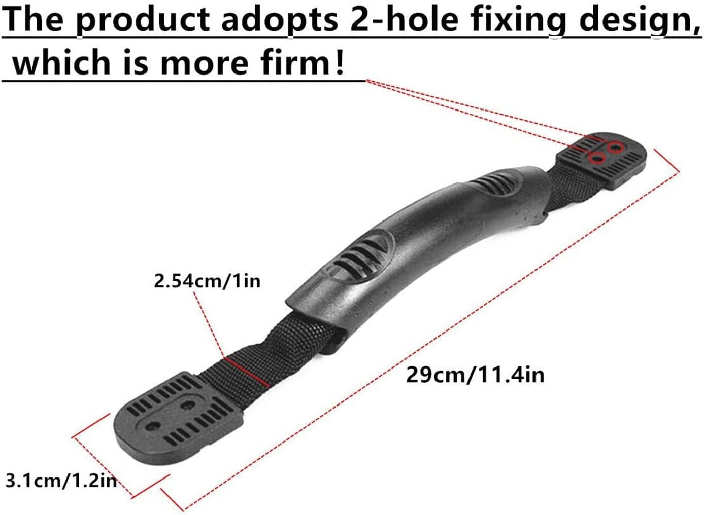 Kayak Replacement Handles Double Hole 4 Pack Rubber Kayak Pull Carry Handle with