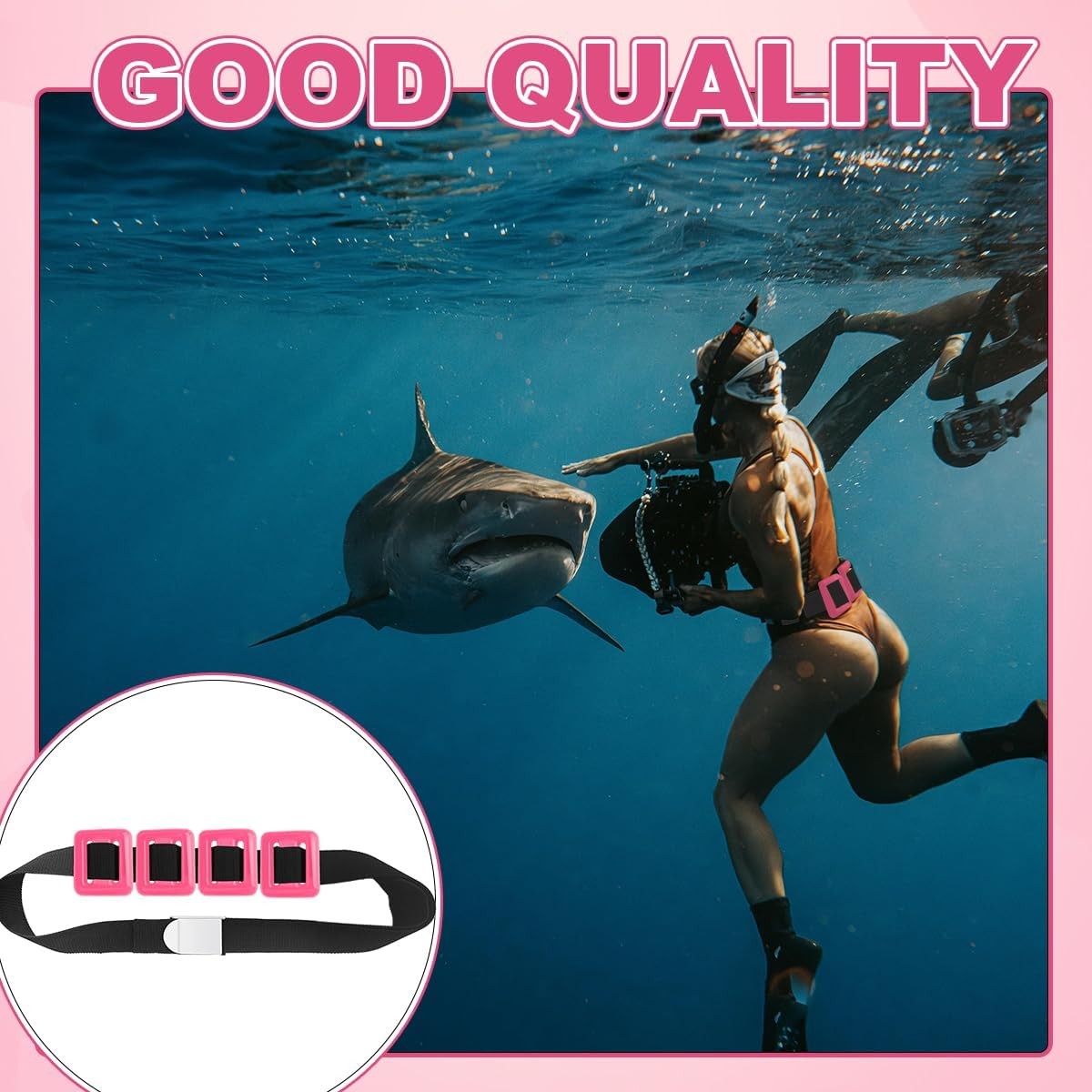 4 Pcs Scuba Weight Belt,Dive Weight Belt,Nylon Coated Dive Weights Block,1.1LB S