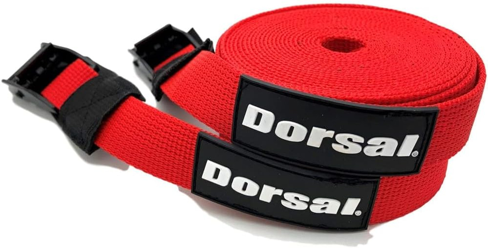 Surfboard Tie down Straps – 15 Ft Roof Rack for Surf, Kayak, SUP, Black 2 Pack