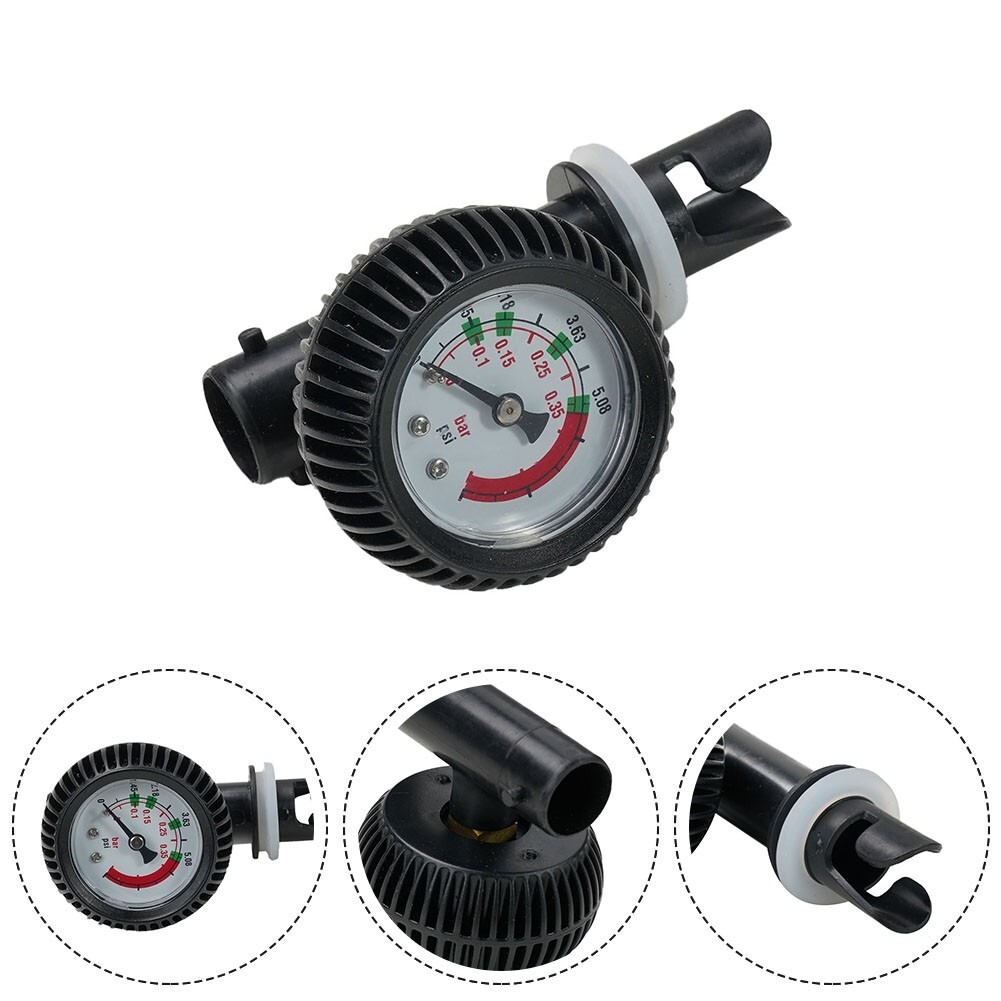 Compact Air Valve Pressure Gauge Accurate Readings Easy Transportation