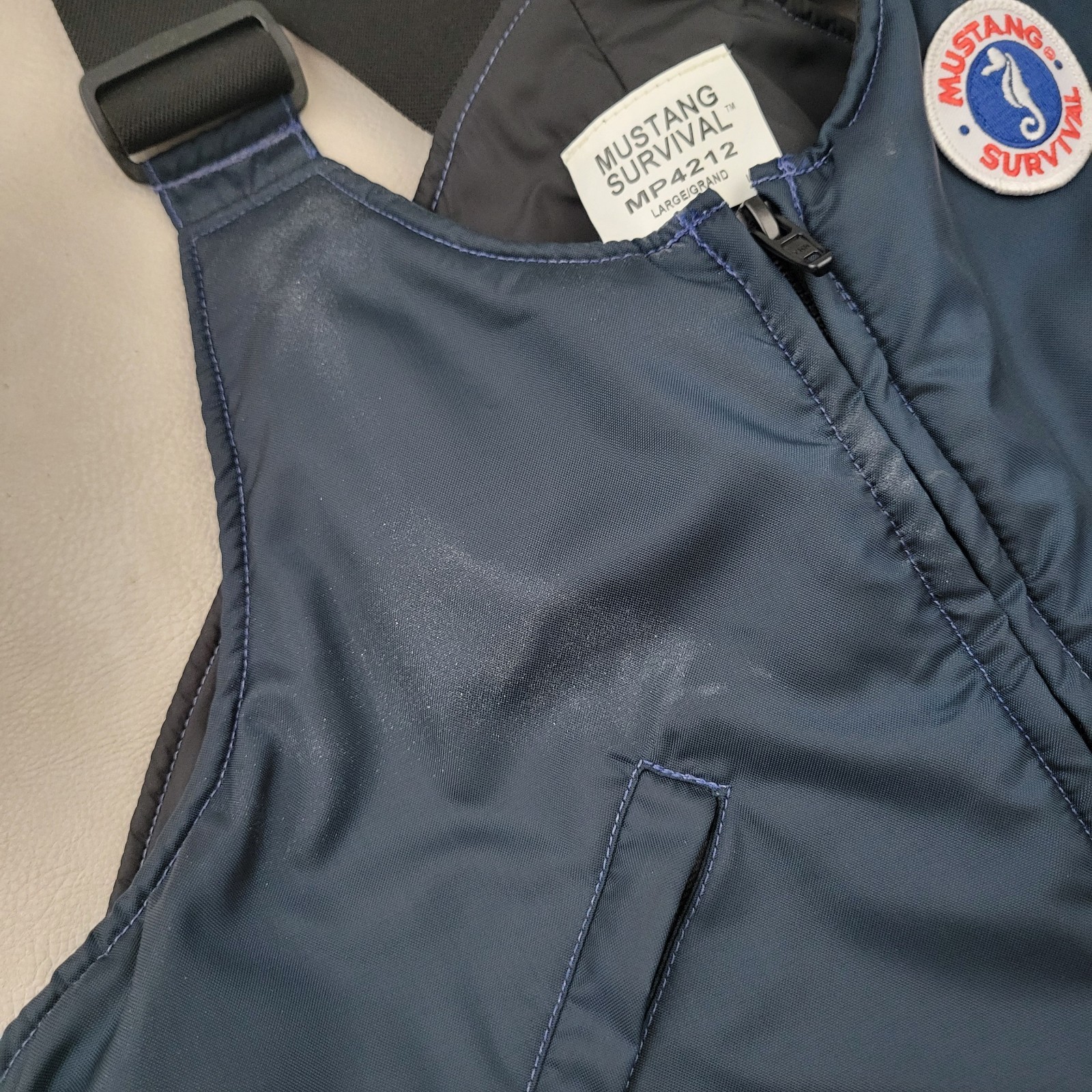 Mustang Survival MP4212 Classic Flotation Bib Size L US Naval Diving & Salvage