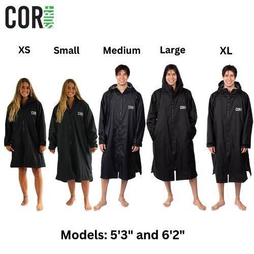 Swim Parka for Youth and Adults | Heavy-Duty Weatherproof X-Small Black