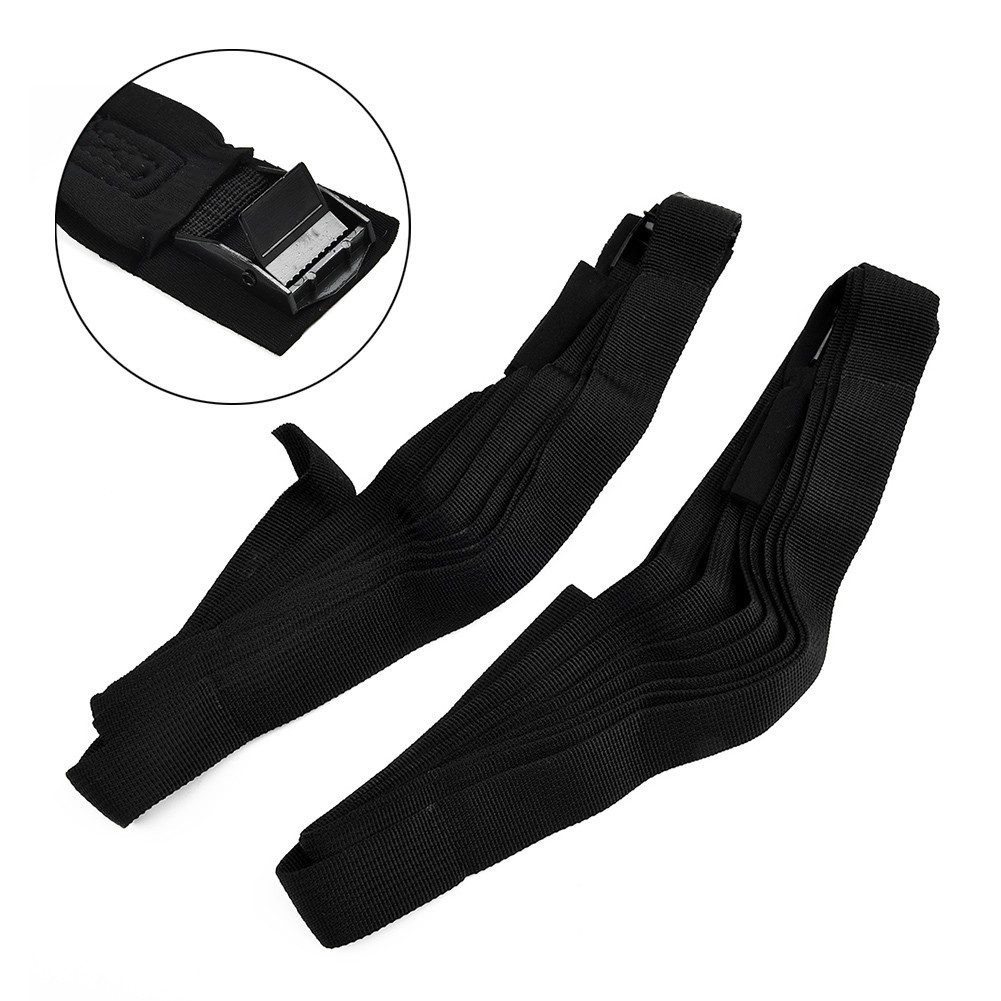 1Pair Locking Tie-down Straps Surfboards, Kayaks Car Roof Rack Cam Buckle 9.8Ft