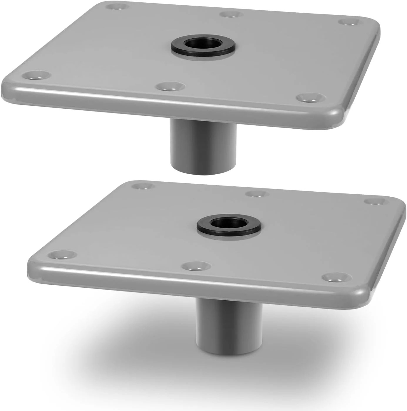 2Pcs Boat Seat Base Mount Boat Seat Pedestal Base 7″ x 7″, Boat Seat Base for 3
