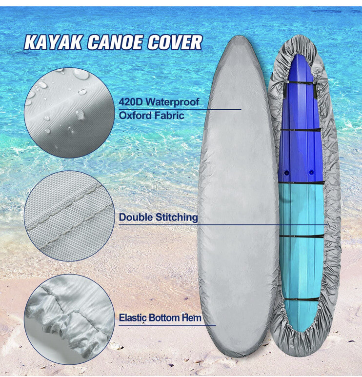 B3I Change Moore Waterproof Storage Kayak Cover 8-9.8 FT NEW