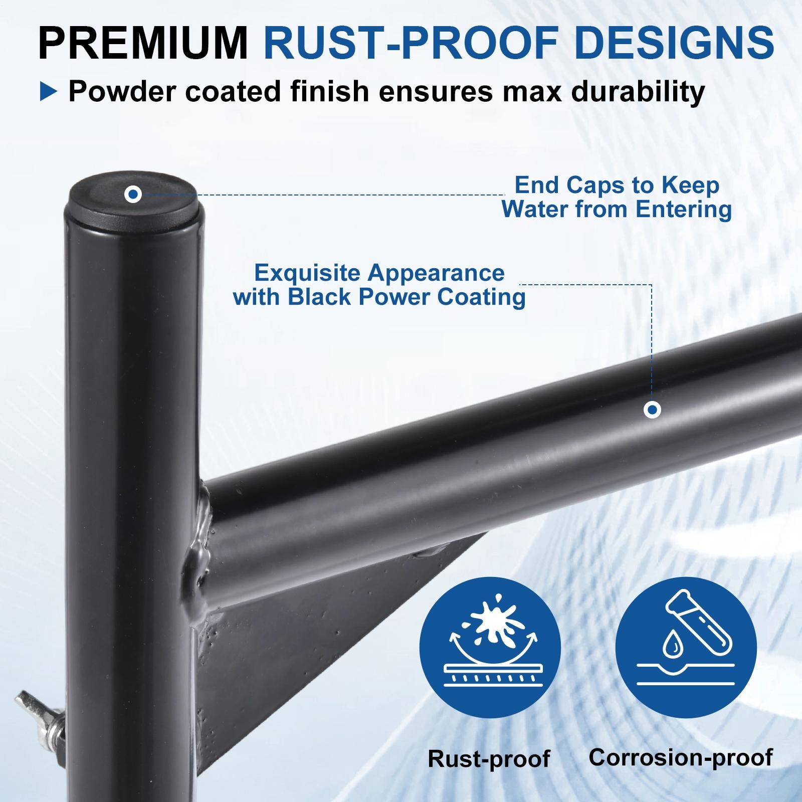 Universal Adjustable Pick up Truck Bed Ladder Rack Lumber Utility Kayak 800lbs