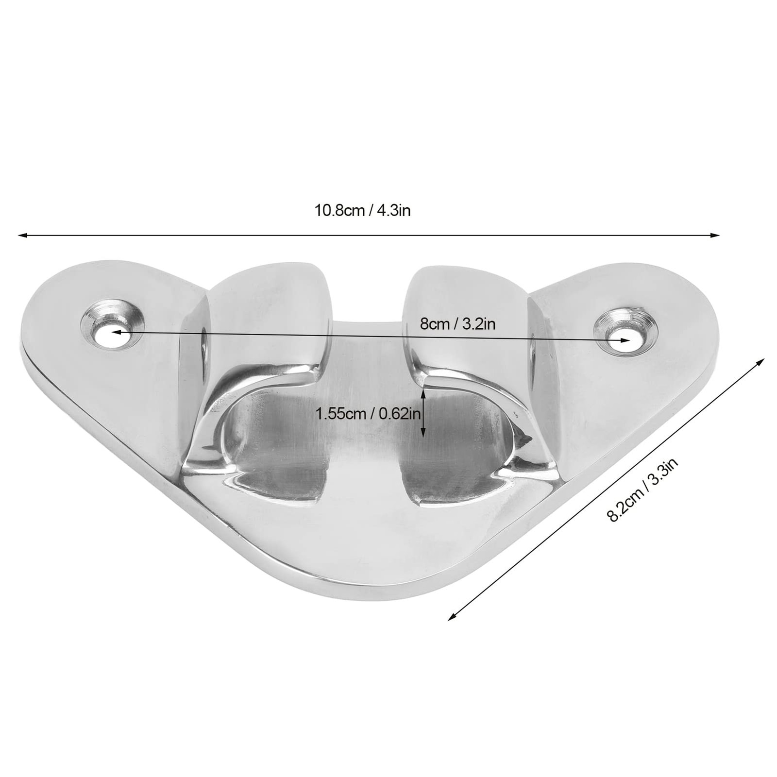 Boat Fairlead 10.8cm Stainless Steel Bow Chock Cleat for Yacht – Marine Hardware
