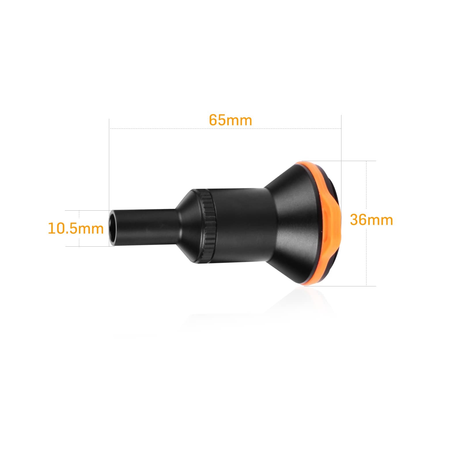 D530V Aluminum Diving Video Light Snoot Underwater Torch Macro Photography