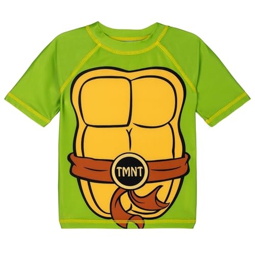 Turtles Rash Guard and Swim Trunks UPF 50+ Outfit Set Infant to Big 4T Green