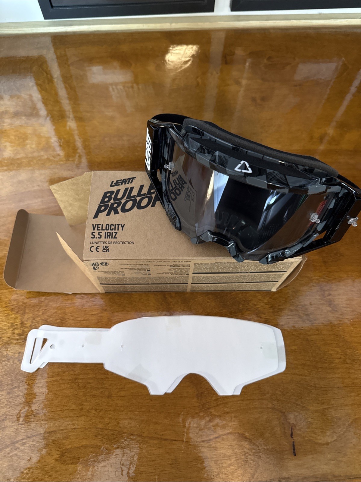 LEATT Velocity Googles, 5.5 IRIZ Brushed Silver 50%