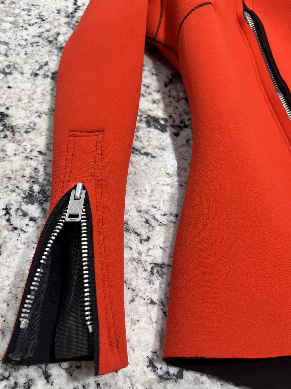 VTG Parkway Custom 3 Piece Scuba Dive Suit Beavertail Orange Neoprene Jacket Set