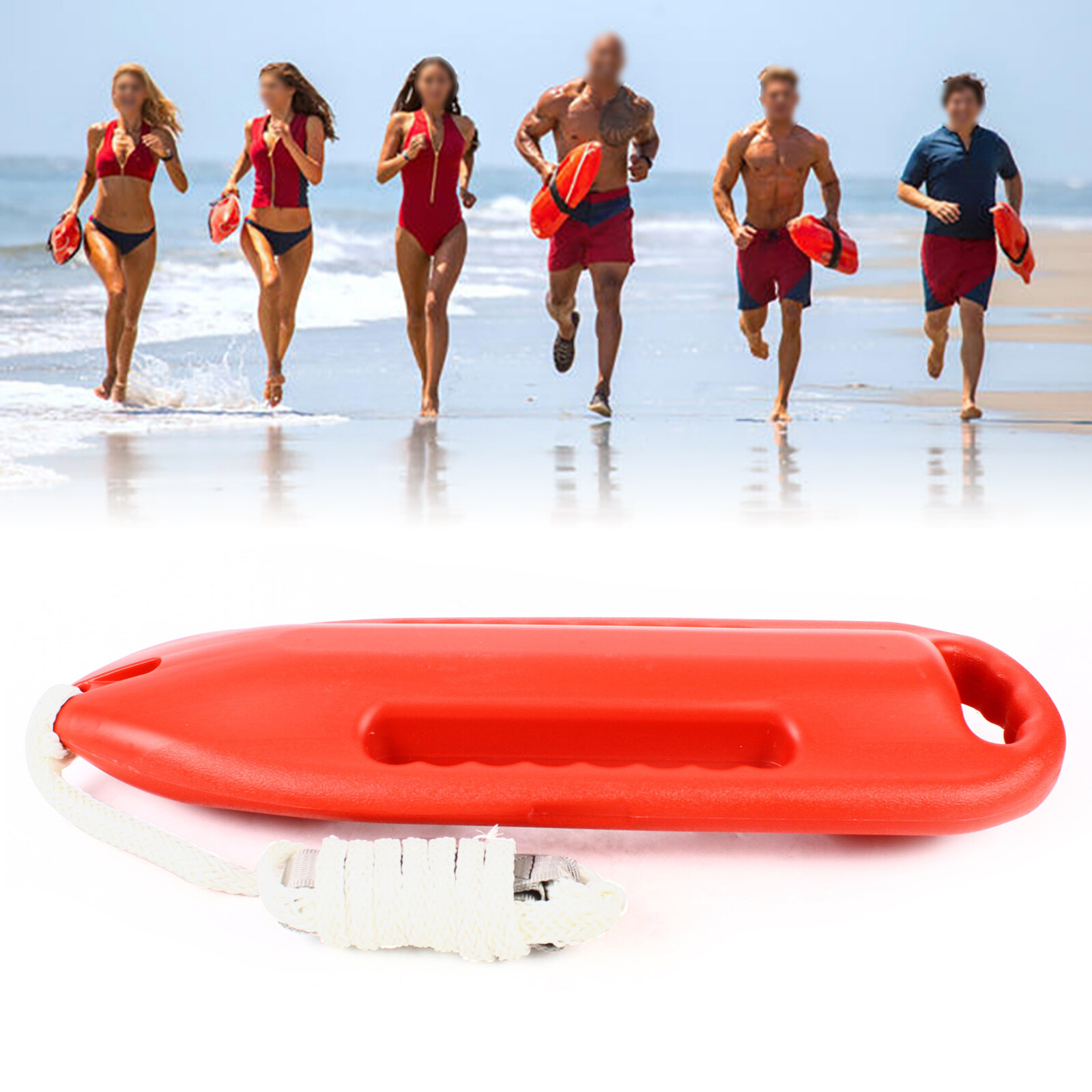 NEW Handle Swimming Rescue Buoy w/ PE Rope Adjustment Buckle Strong Load-bearing