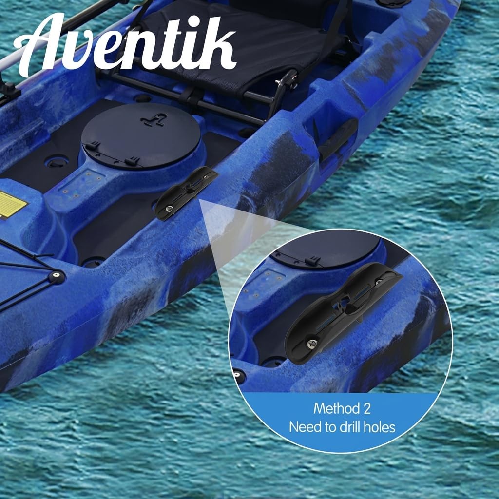 1004 2 PCS Kayak Paddle Holder Kayak Track Mount Accessories for Holding Standar