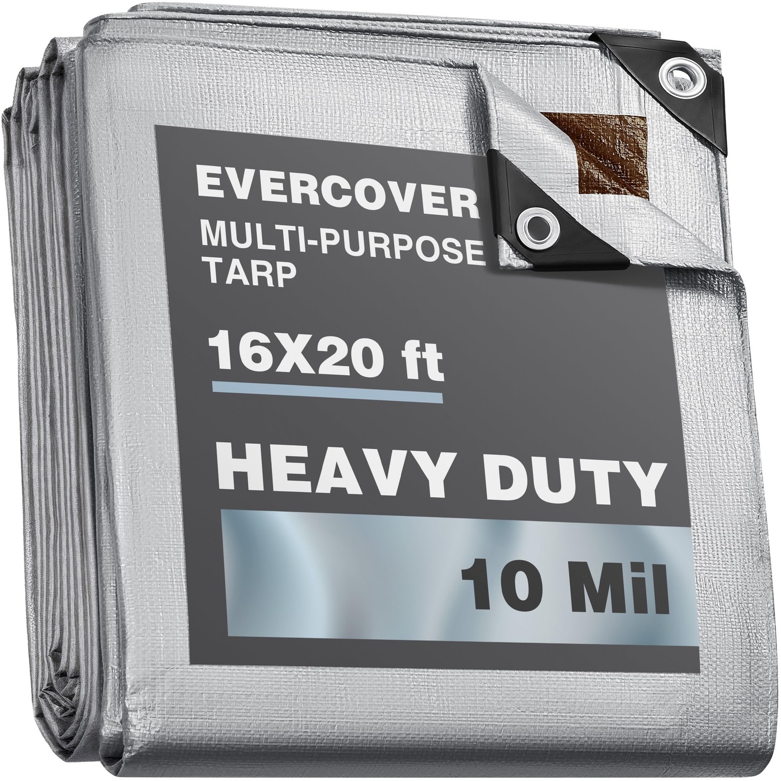 16×20 ft Tarps | All-Weather Tarp Waterproof UV-Resistant | 10 MIL=150 GSM He…