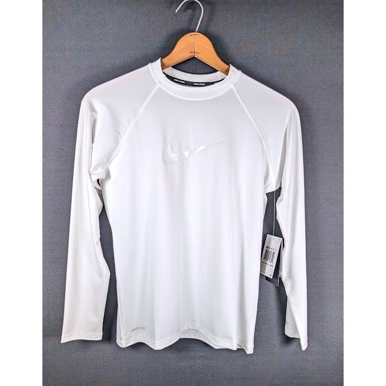 Nike Swim Dri-FIT Hydroguard Womens’s Size Large NESSA421-100 Rash UPF 40+ NEW