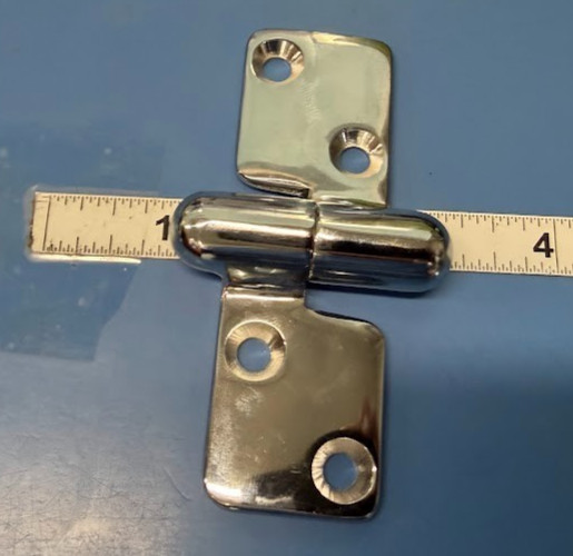 SeaDog 3-7/8″ L x 2″ W Chrome Plated Brass Right Side Take-Apart Hinge 204279-1