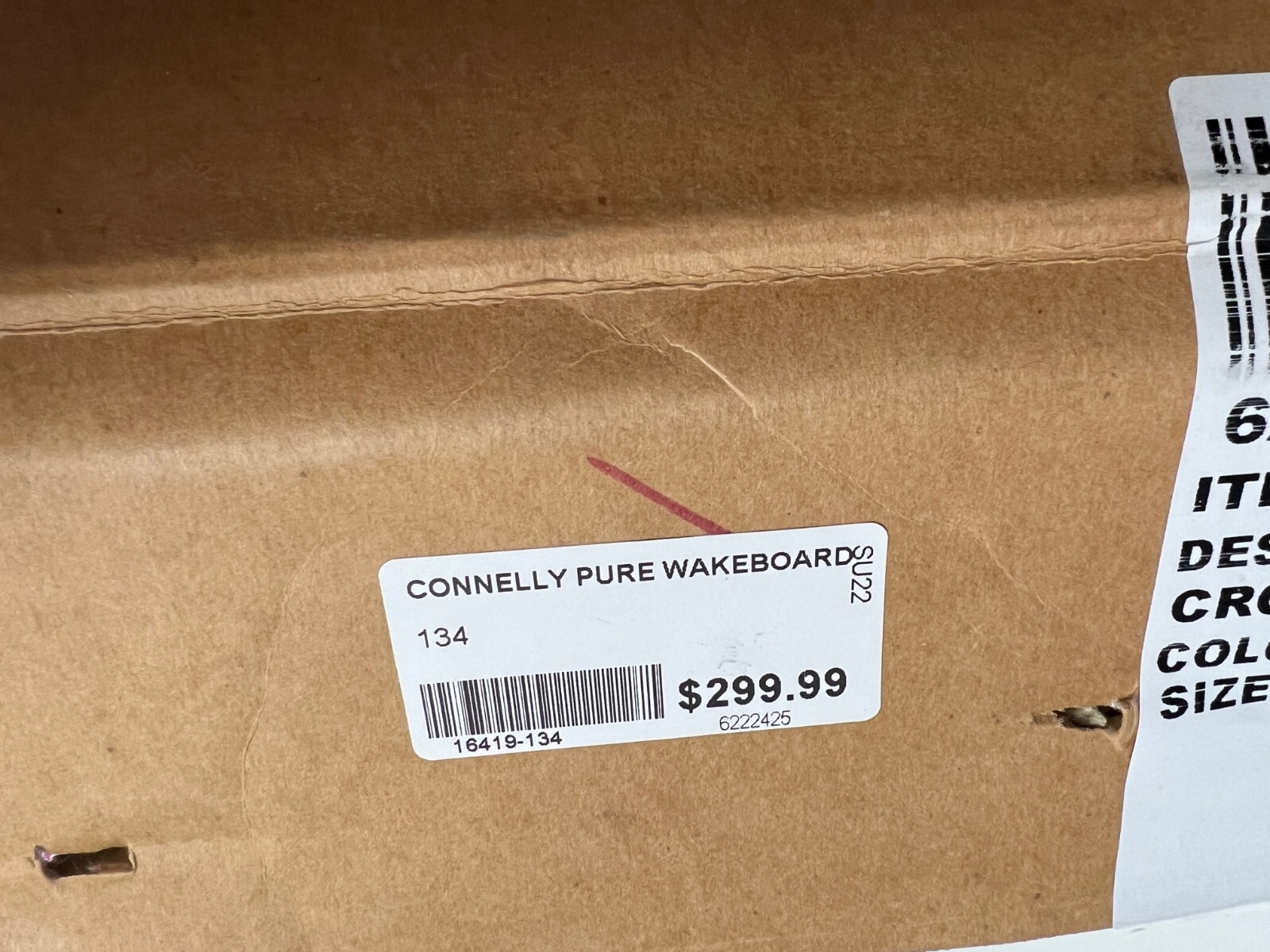 Connelly Pure Wakeboard 134 NIB Sealed 2022 FREE SHIP Novice/Intermediate